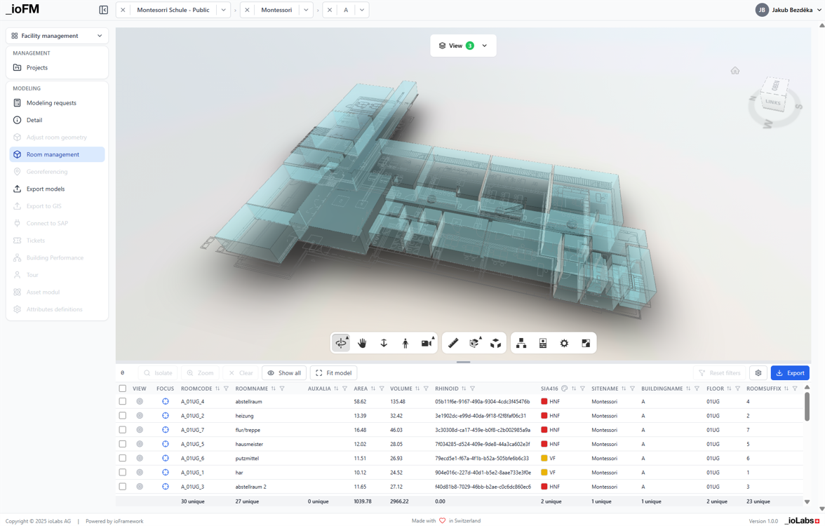 Erleben Sie ioFM in Action: Minimal BIM für Facility Management